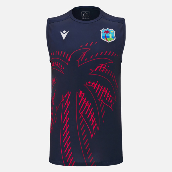 West Indies Cricket 2025/26 Adults' Sleeveless Training Shirt